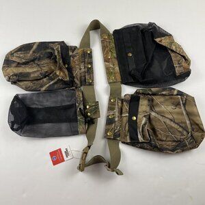 Swiss Design Camo Game Belt Bird/Game Pouches Bottle Holder Mesh Canvas